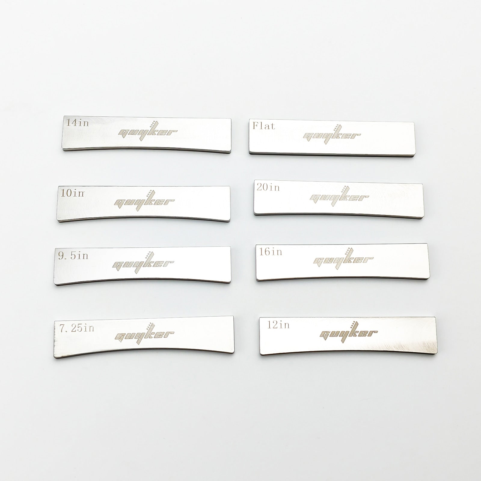 Luthier Tool-PSAZ002 Guyker Guitar Fret Press Inserts, 304 Stainless Steel Fingerboard Radian Fret Insert Luthier Tool for Acoustic Electric Guitar Bass