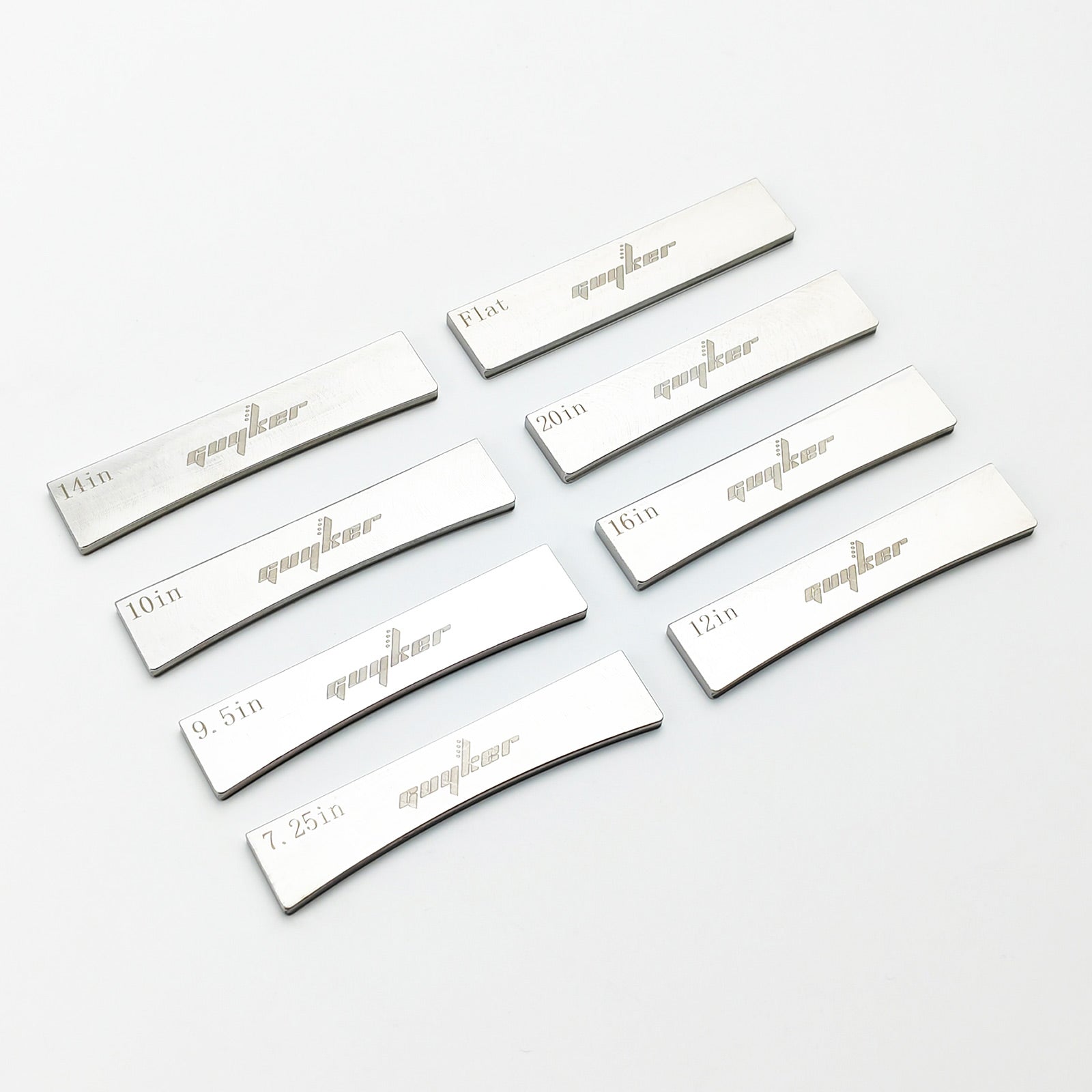 Luthier Tool-PSAZ002 Guyker Guitar Fret Press Inserts, 304 Stainless Steel Fingerboard Radian Fret Insert Luthier Tool for Acoustic Electric Guitar Bass