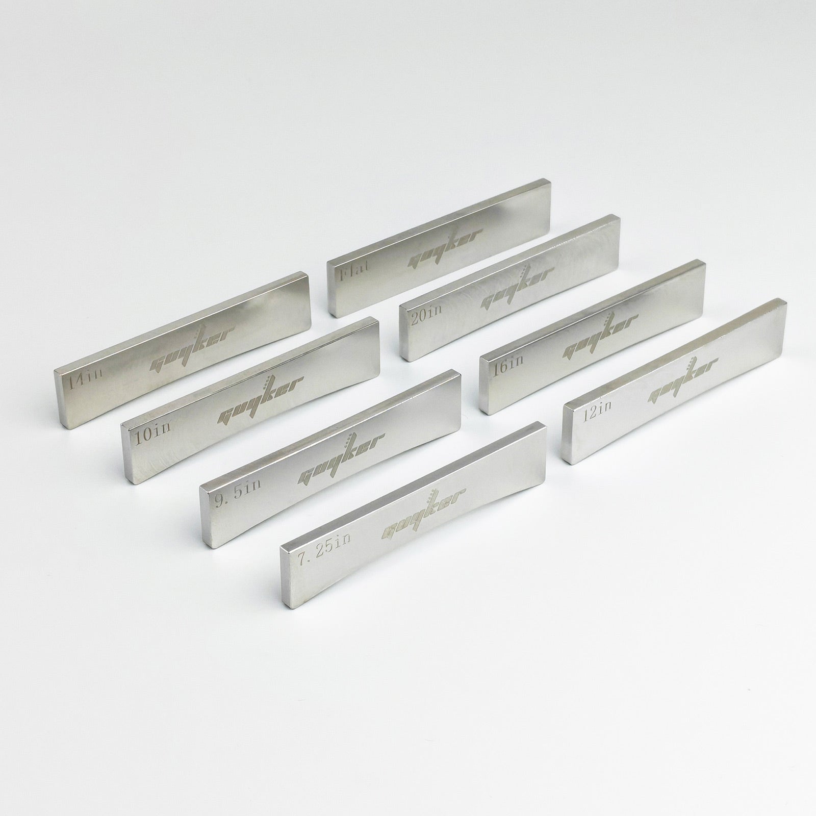 Luthier PSAZ002 Guyker Guitar Fret Press Inserts, 304 Stainless Steel Fingerboard Radian Fret Insert Luthier Tool for Acoustic Electric Guitar Bass