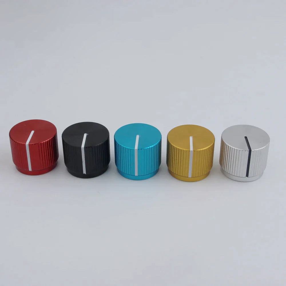 CKB001 1 Piece Aluminum Flat Top Knob For Electric Bass 16MM*19MM*6.0MM Available In Five Colors