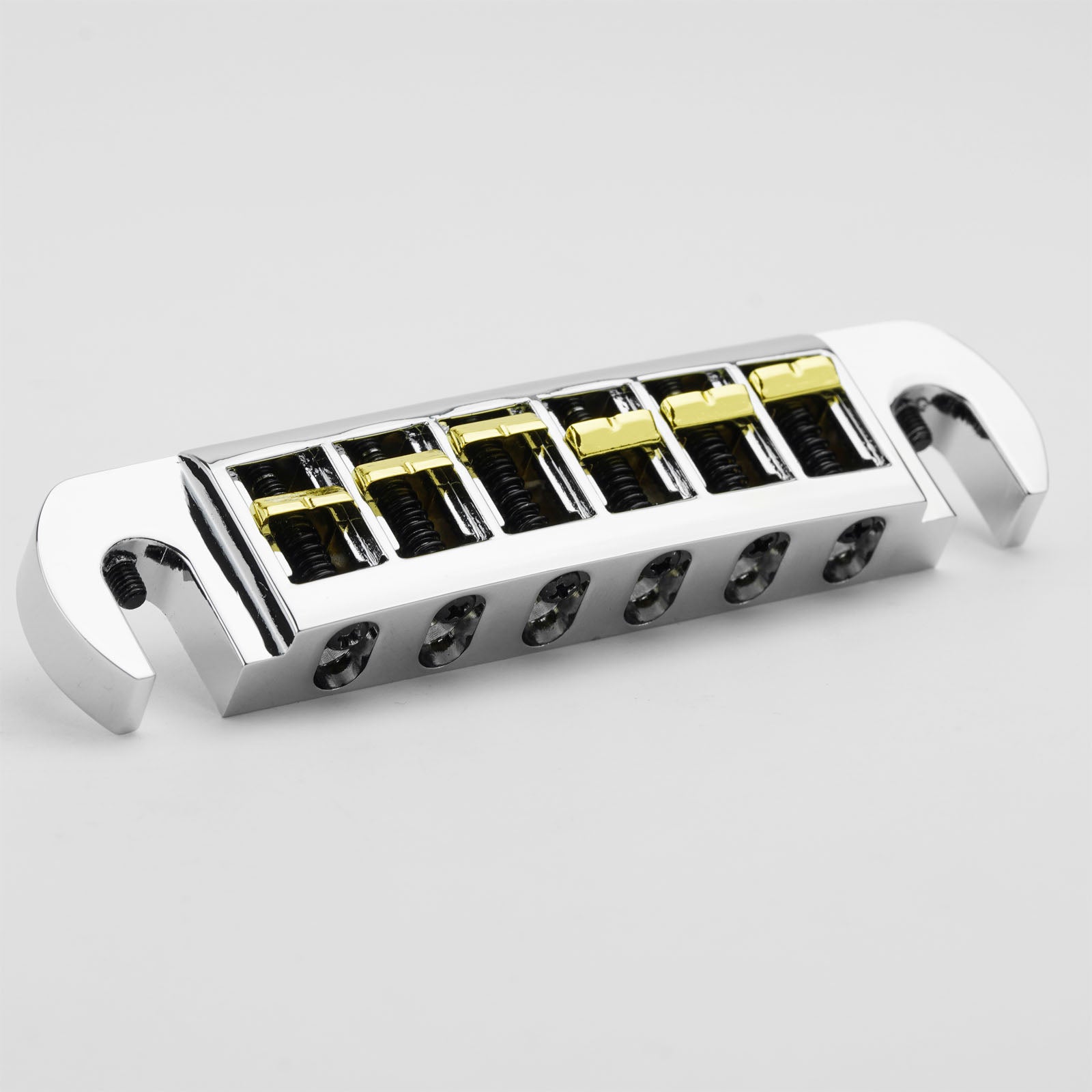 Guyker GM002 Dual-Tone Adjustable Wraparound Bridge Tailpiece for Les Paul & SG Guitars