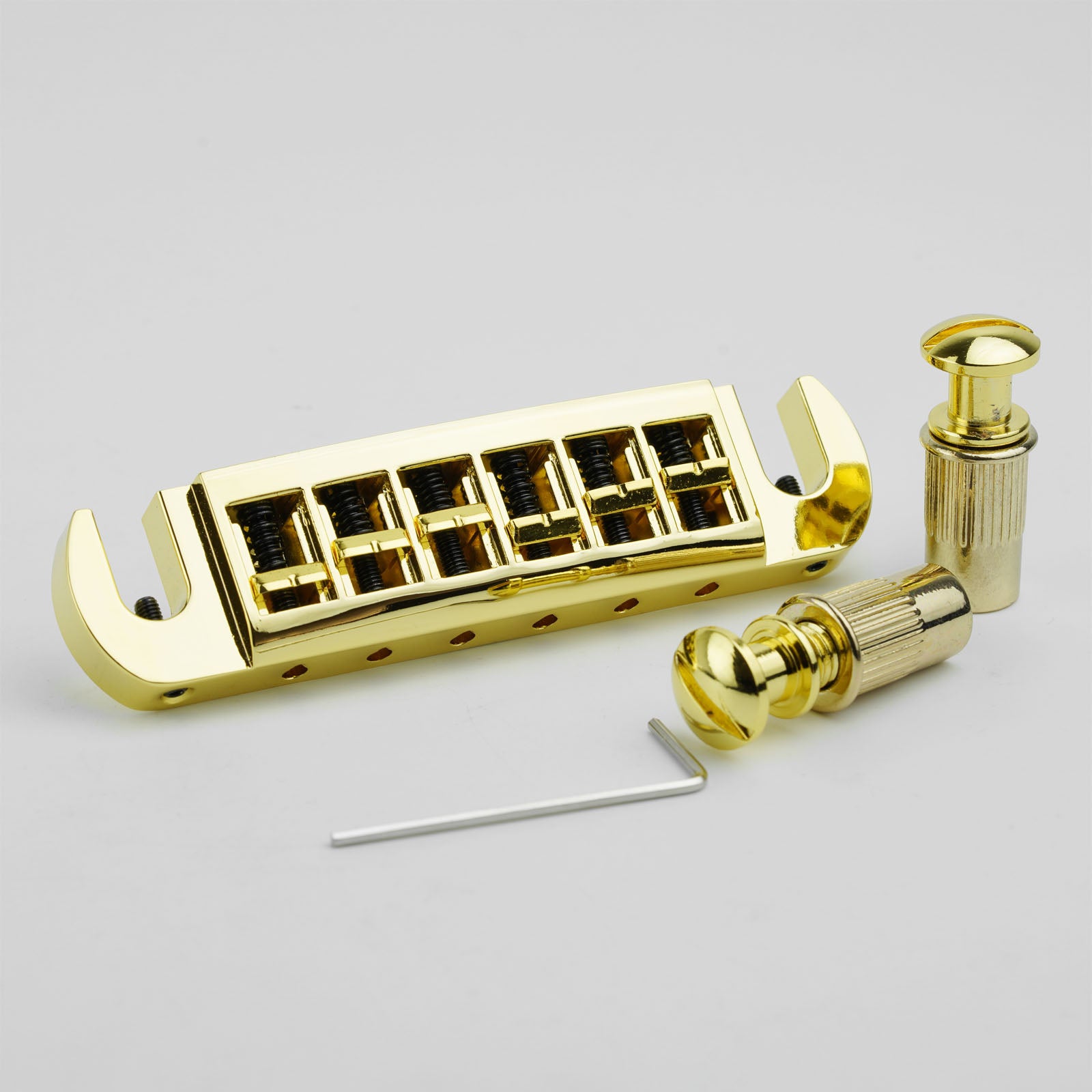 Guyker GM002 Dual-Tone Adjustable Wraparound Bridge Tailpiece for Les Paul & SG Guitars