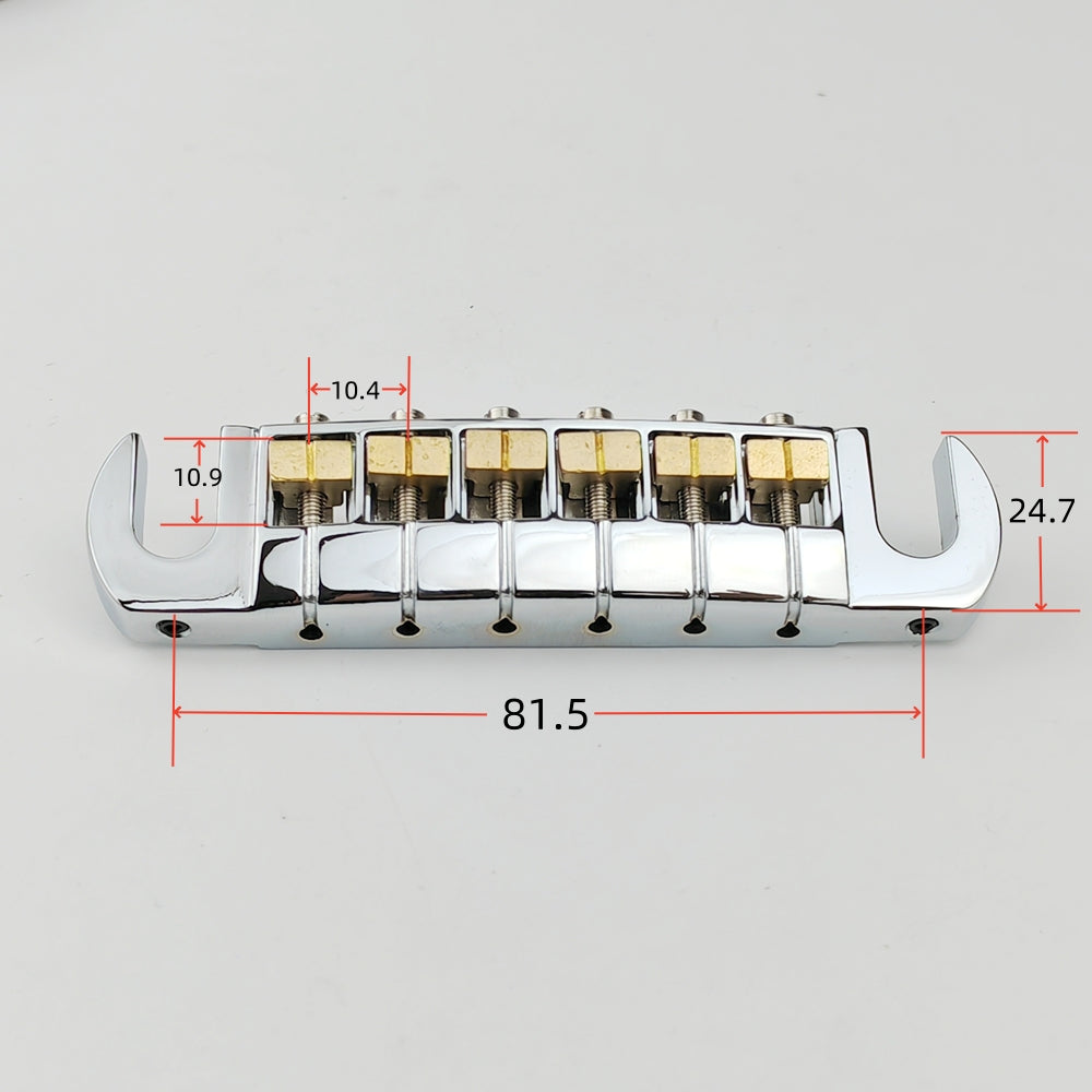 Guyker GM006 Guitar Bridge Adjustable Brass and Zinc Alloy Material