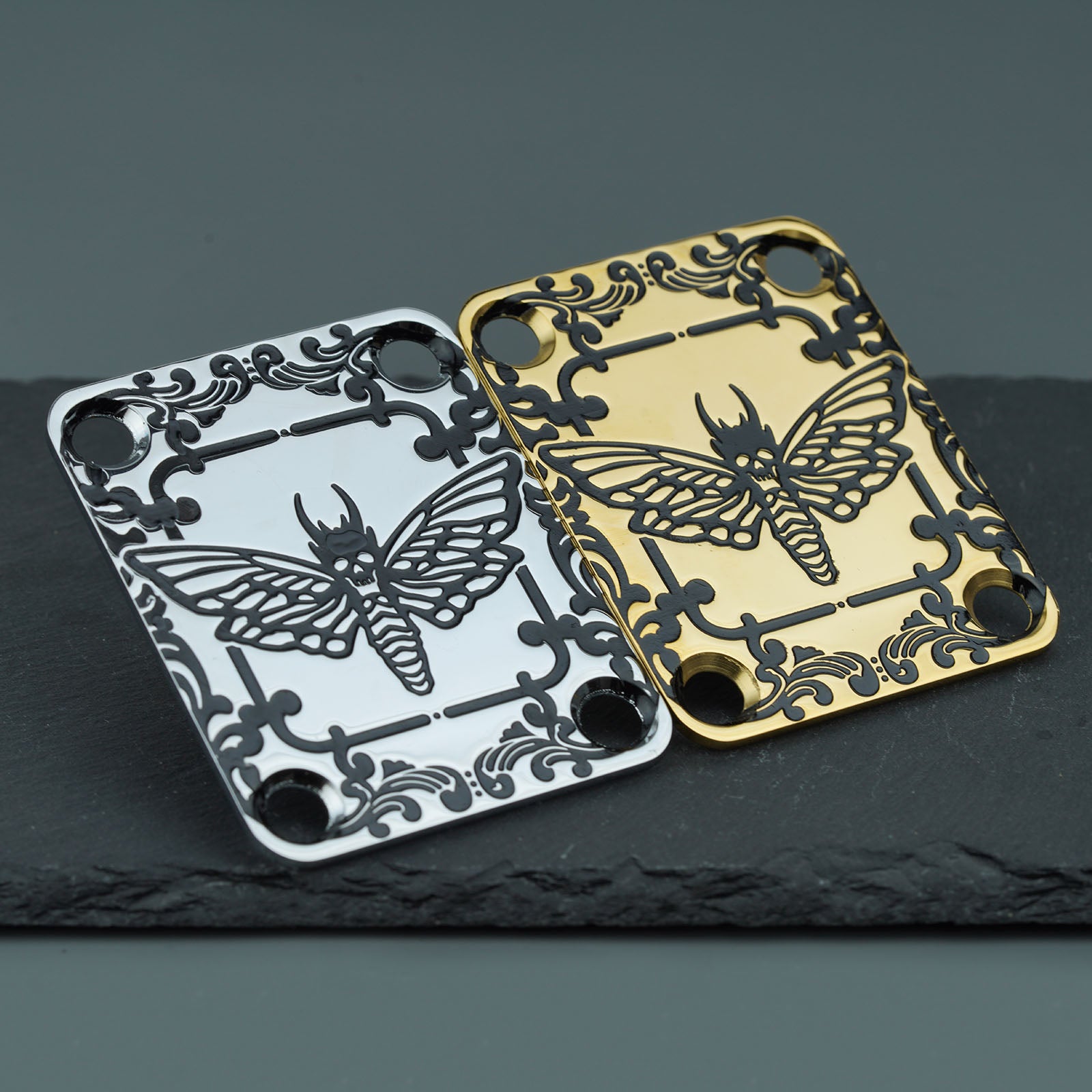 Guyker GN002 Stainless Steel Baroque Moth Neck Plate