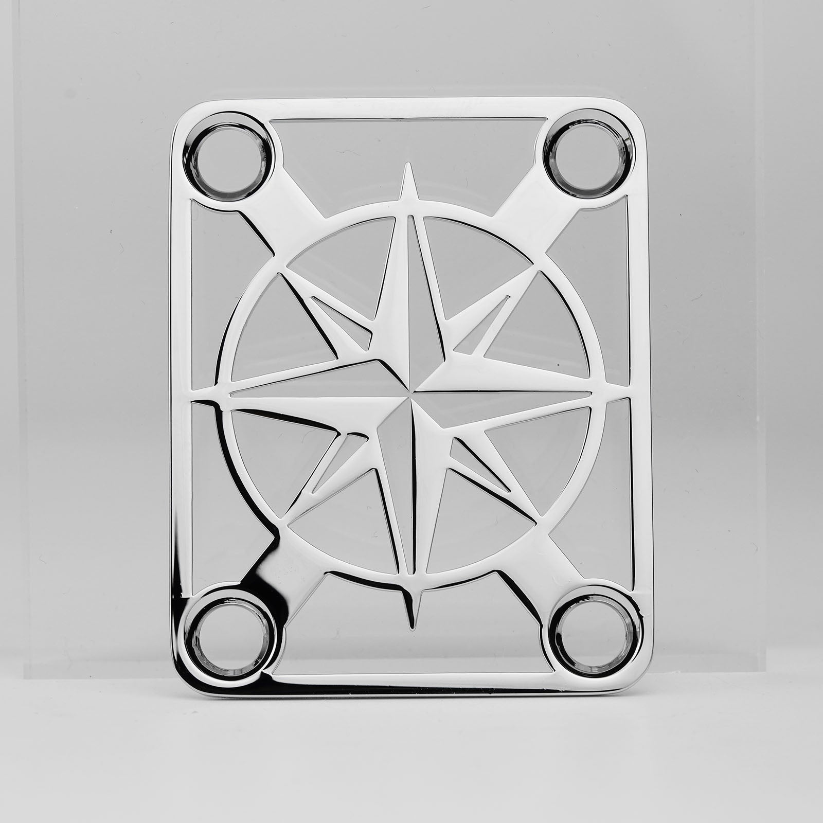 Guyker GN007 Stainless Steel Hollow Compass Pattern Neck Plate