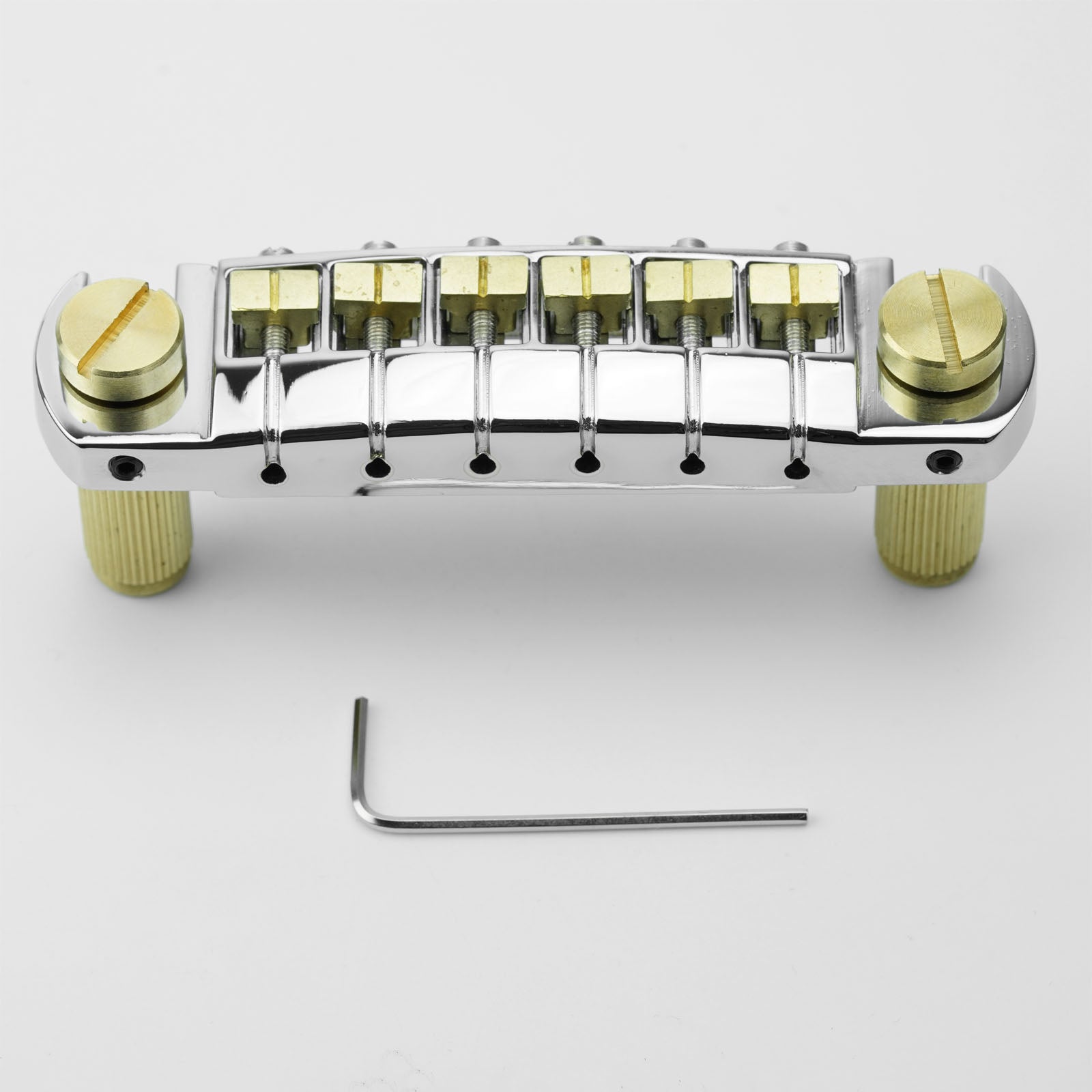 Guyker GM006 Guitar Wraparound Bridge Adjustable Brass and Zinc Alloy Material