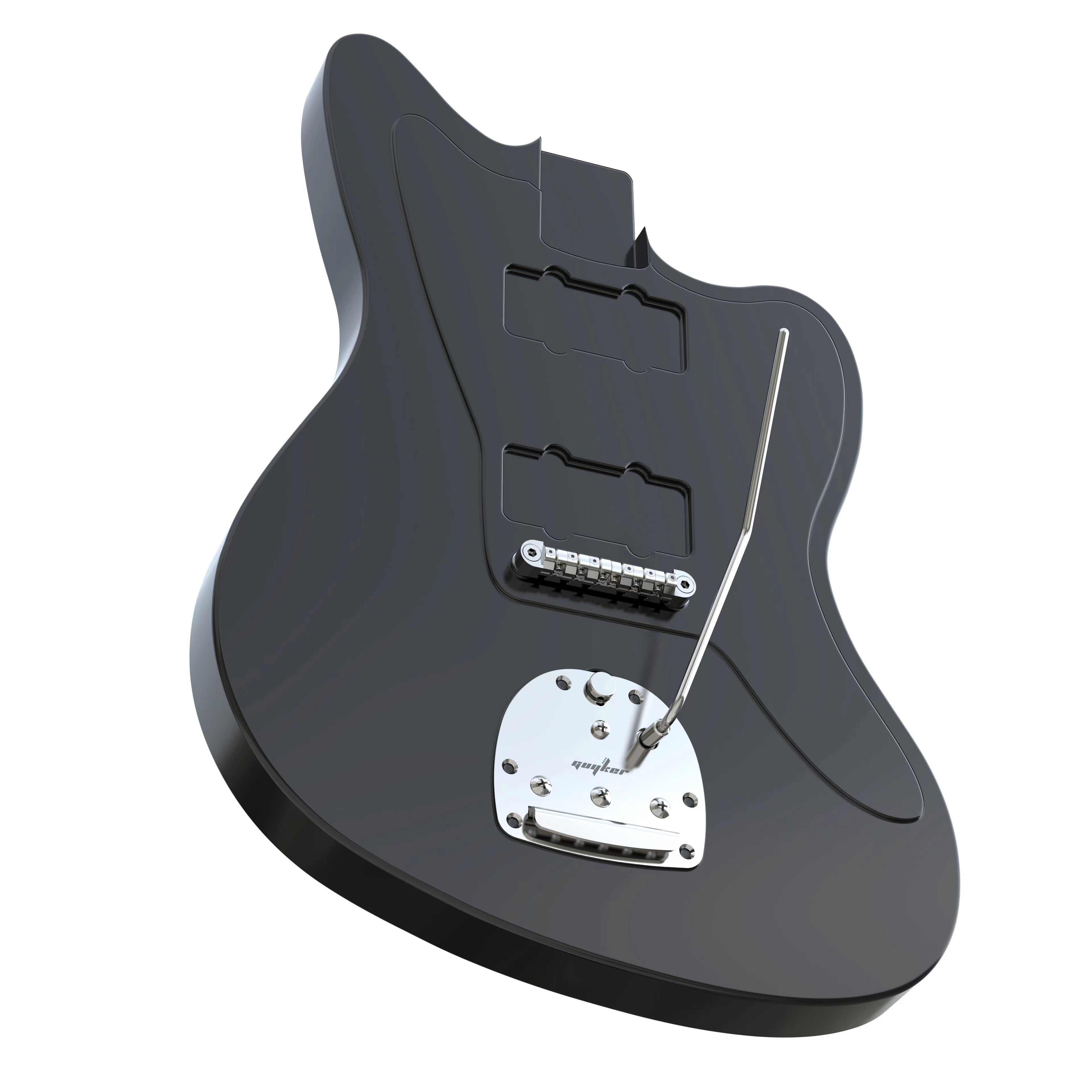 Guyker JM001 Jazzmaster Electric Guitar Tremolo Bridge with Vibrato Arm and Plate Tremolo System Stainless Steel 304