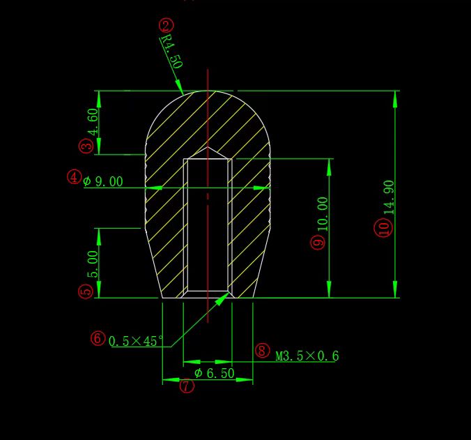 Capuchon de bouton de commutateur à bascule de guitare électrique Guyker KG-1003R