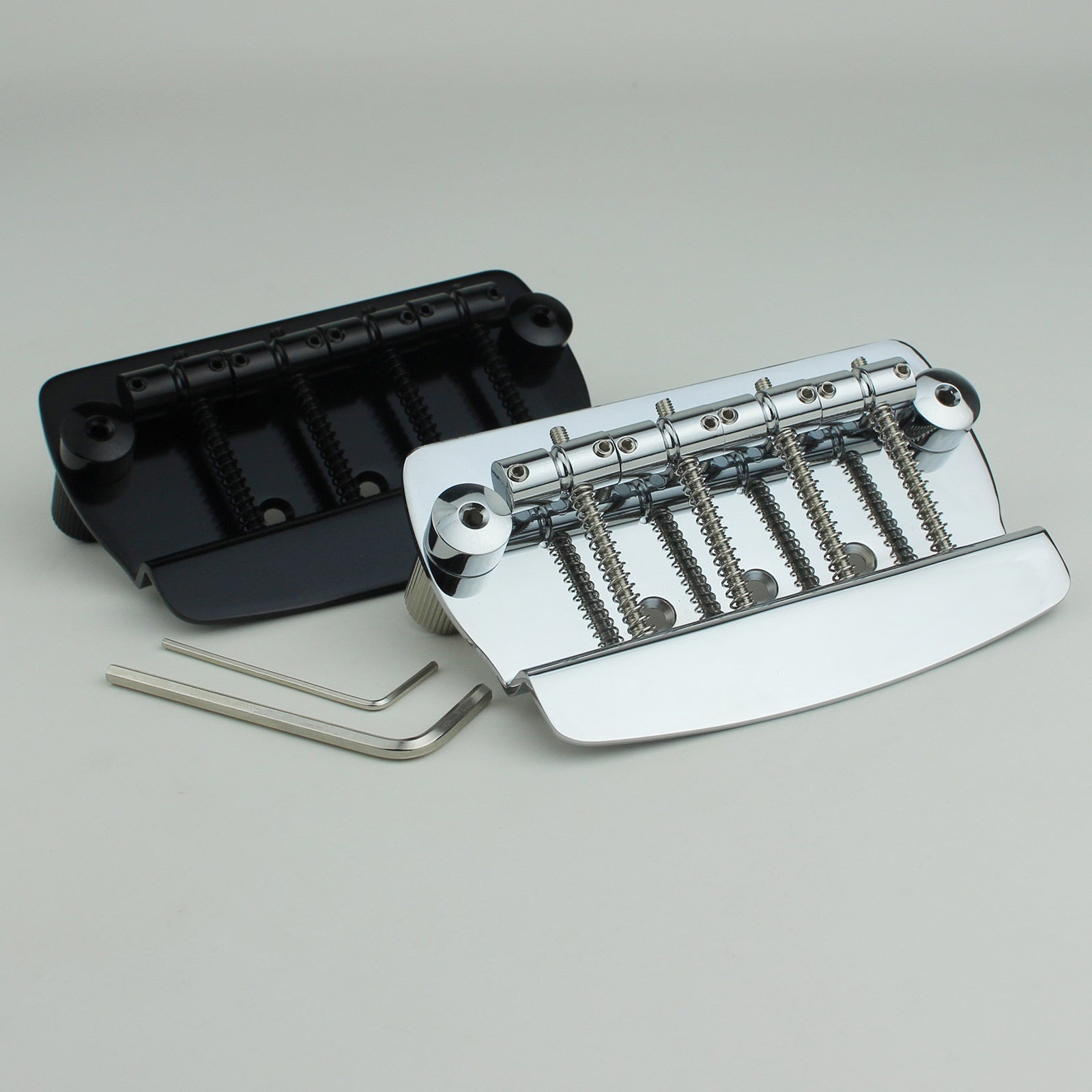 MMB4 4 String Bass Bridge Iron Material Chrome Black