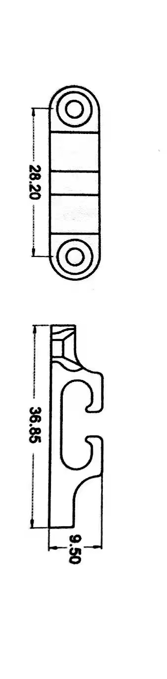 Retenue à 2 cordes SR4 pour tête de basse