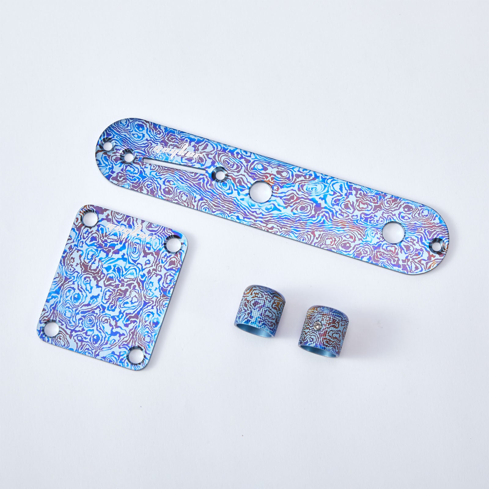 GUYKER Electric Guitar Titanium Alloy Control Plate Knob Mechanical Pa