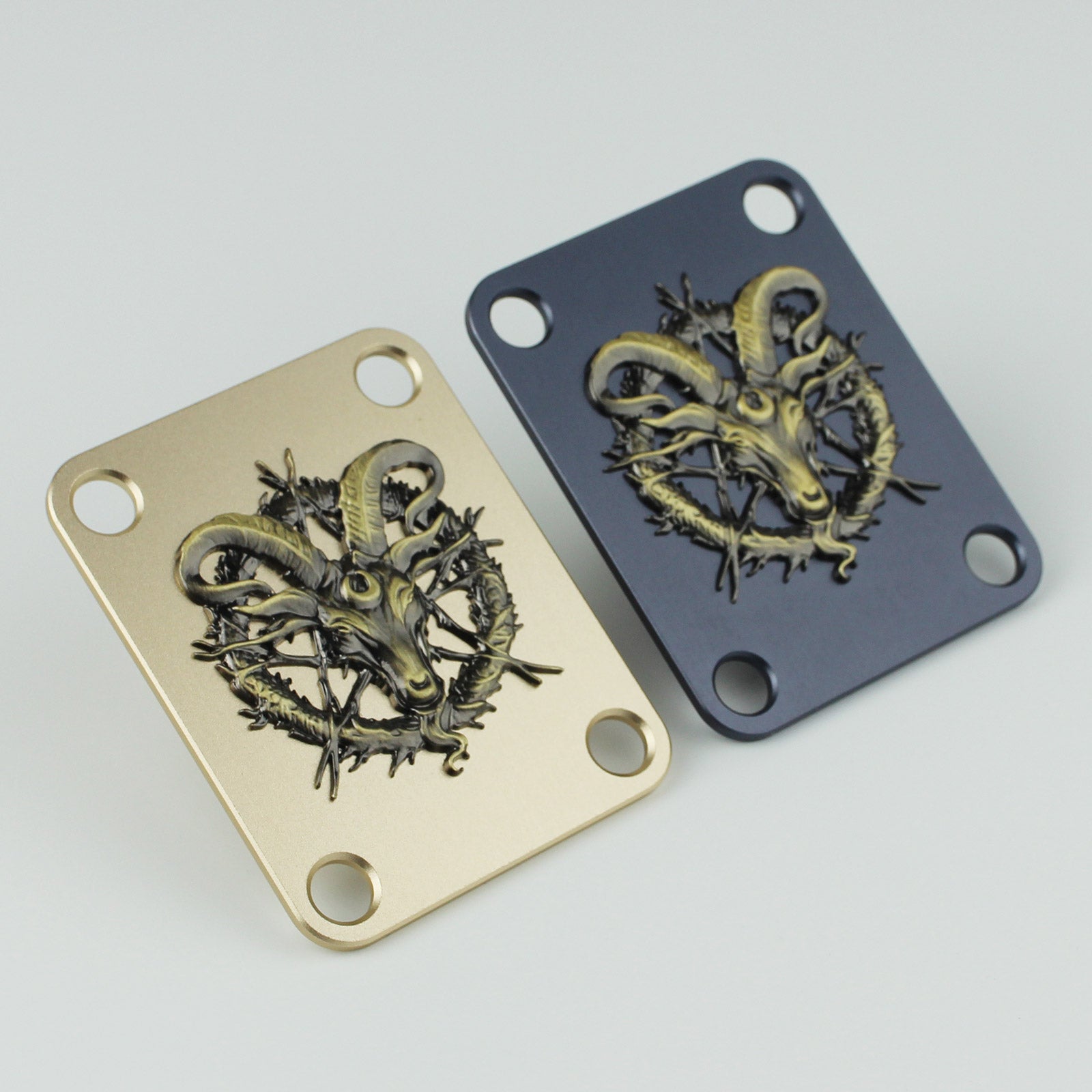 Custom Neck Plate Aluminum Alloy Zinc Alloy Material 4 Holes Replacement