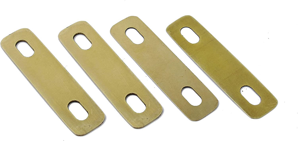 Guyker 4Pcs Connection Guitar Neck Plate Guitar Neck Shim Heightening  Gasket Bass Instrument Accessories Brass